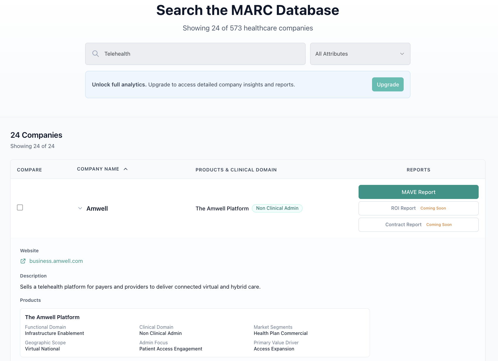 MARC database search interface